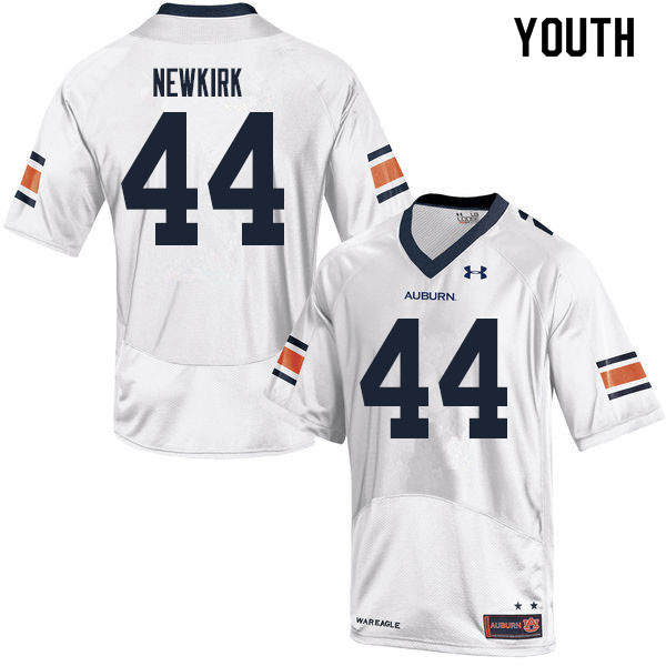 Youth #44 Daquan Newkirk Auburn Tigers College Football Jerseys Sale-White